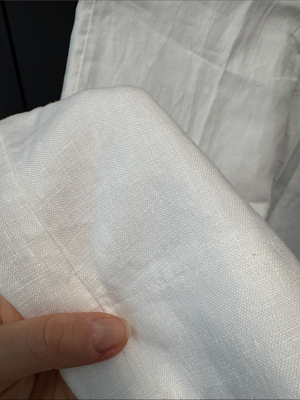 Abercrombie & fitch White Linen Wide-Leg Pants - Picture 4 of 6